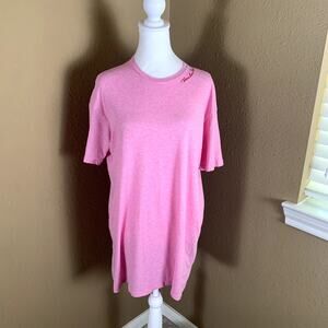Victoria’s Secret Pink Sleep Tee XS Oversized 100% Cotton Lounge Shirt